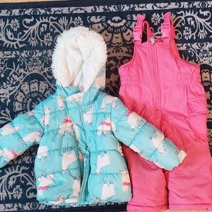 Carter's winter coat and snow pants